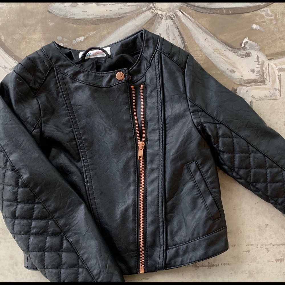 Girls faux leather jacket